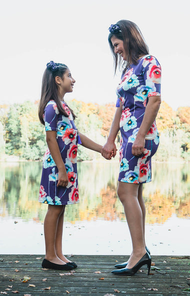 Twinning jurken moeder dochter kleding- matching dresses mum & me by Just Like Mommy 'z